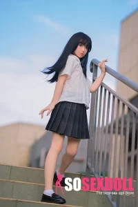 Japanese School Girl Pointy Tits Silicone Sex Doll