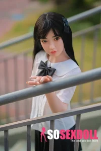 Japanese School Girl Pointy Tits Silicone Sex Doll