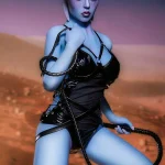 Elf TPE Sex Doll E Cup Blue Skin In US Stock