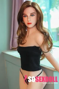 freckle flat breast sex doll a cup gynoid sex doll hedy