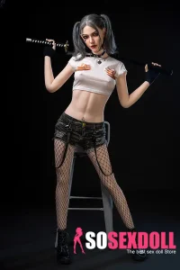 Harley Quinn Sexpuppe Vollsilikon-Porno-Erwachsenenpuppe