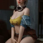 Short Hair Big Tan Tites Silicone Real Sex Doll