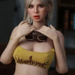 Short Hair Big Tan Tites Silicone Real Sex Doll