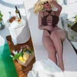 Silicone Love Dolls Full Body White Hair Doll