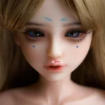 Silicone Blonde Loli Mini Sex Doll
