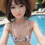 135cm 4ft4 TPE Flat Chest Swimsuit Sex Doll In Stock(US Only)