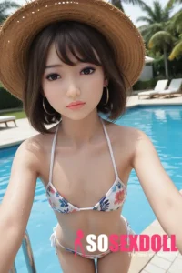 TPE Flat Chest Swimsuit Sex Doll