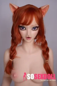 140cm 4ft6 Silicone Hyper Realistic Double Ponytail Cosplay Ready Sex Doll M42 Head With Tongue Head