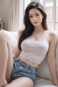 140cm 4ft6 TPE Youthful Seductive Woman Little Breasts Fair Skin Sex Doll