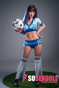 152cm 5ft Silicone Hyper Realistic C Cup Chubby Chests Soccer Baby Sex Doll M29 Head