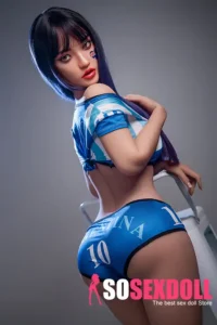 152cm 5ft Silicone Hyper Realistic C Cup Chubby Chests Soccer Baby Sex Doll M29 Head