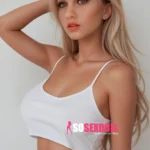 157cm 5ft2 TPE Western Bombshell Blonde Hair Plump Ass Sex Doll