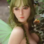 160cm 5ft2 Silicone Green Dress Elven Wings Sex Doll S19 Head Magical Girl