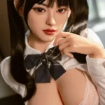 160cm 5ft2 Silicone Schoolgirl Look JK Suit Huge Boobs Sex Doll Design To Pleasure