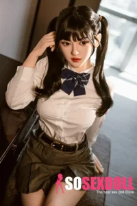 160cm 5ft2 Silicone Schoolgirl Look JK Suit Huge Boobs Sex Doll Design To Pleasure