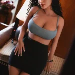 162cm 5ft3 Silicone Black Curls Plump Ass Sex Doll M33 Head Design To Pleasure