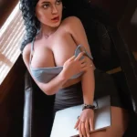 162cm 5ft3 Silicone Black Curls Plump Ass Sex Doll M33 Head Design To Pleasure