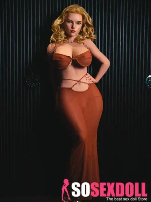 164cm 5ft4 Silicone Mature Woman Red Waves Seductive Pajama S22 Head With Realistic Curves