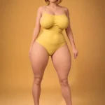 163cm 5ft3 TPE Plump Ass Gold Hair Sex Doll With Realistic Curves