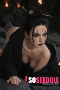 164cm 5ft4 Silicone Asian Beauty Ancient Style Voluptuous Ass Sex Doll S5 Head