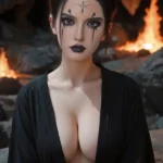 164cm 5ft4 Silicone Asian Beauty Ancient Style Voluptuous Ass Sex Doll S5 Head