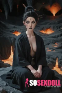 164cm 5ft4 Silicone Asian Beauty Ancient Style Voluptuous Ass Sex Doll S5 Head