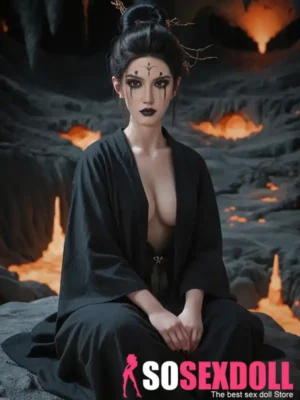 164cm 5ft4 Silicone Asian Beauty Ancient Style Voluptuous Ass Sex Doll S5 Head
