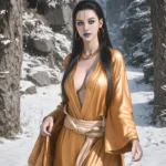 164cm 5ft4 Silicone Asian Beauty Huge Chests Long Hair Sex Doll With Ancient Style