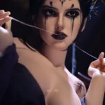 164cm 5ft4 Silicone Asian Beauty Perky Chests Antique Dress Sex Doll S5 Head