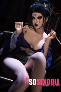 164cm 5ft4 Silicone Asian Beauty Perky Chests Antique Dress Sex Doll S5 Head