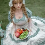 164cm 5ft4 Silicone Cute Double Ponytail Sex Doll Loli Realistic Baby