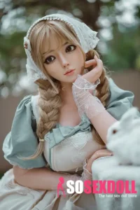 164cm 5ft4 Silicone Cute Double Ponytail Sex Doll Loli Realistic Baby