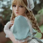 164cm 5ft4 Silicone Cute Double Ponytail Sex Doll Loli Realistic Baby