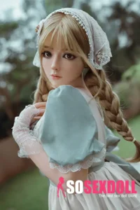 164cm 5ft4 Silicone Cute Double Ponytail Sex Doll Loli Realistic Baby
