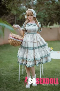 164cm 5ft4 Silicone Cute Double Ponytail Sex Doll Loli Realistic Baby