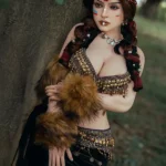 164cm 5ft4 Silicone Lifelike Busty Breasts Distinctive Style Sex Doll S33 Head With National Clothing