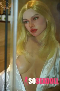 164cm 5ft4 Silicone Mature Woman Blonde Hair Perky Breasts Sex Doll
