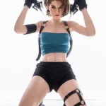 164cm 5ft4 Silicone Mature Woman Short Hair Perky Chests Sex Doll S12 Head