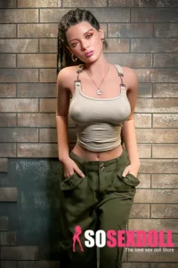 166cm 5ft4 Silicone Mature Woman Small Chests Sexy Underwear Sex Doll S13 Head