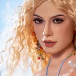 168cm 5ft5 Silicone Blonde Giant Booty Sex Doll Like Real