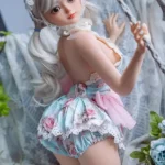 85cm 2ft8 Silicone Silver Hair Small Breasts Sex Doll