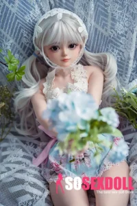 Silicone Silver Hair Small Breasts Sex Doll