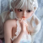 85cm 2ft8 Silicone Silver Hair Small Breasts Sex Doll