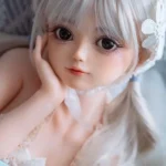 85cm 2ft8 Silicone Silver Hair Small Breasts Sex Doll