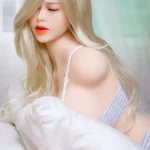 85cm 2ft8 TPE Seductive Women Torso Blonde Hair Chubby Breast Sex Doll B29 Head