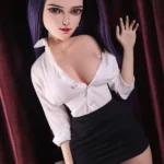 85cm 3ft3 Silicone Petite Figure Purple Hair Sex Doll Crafted To Feel Real