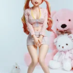 85cm 3ft3 Silicone Youthful Girl Double Ponytail Fair Skin Sex Doll With Realistic Curves