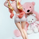 85cm 3ft3 Silicone Youthful Girl Double Ponytail Fair Skin Sex Doll With Realistic Curves