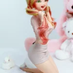 85cm 3ft3 Silicone Youthful Girl Double Ponytail Fair Skin Sex Doll With Realistic Curves