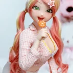 85cm 3ft3 Silicone Youthful Girl Double Ponytail Fair Skin Sex Doll With Realistic Curves